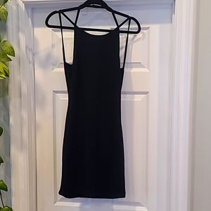 Sexy Backless Ribbed Dress Size L